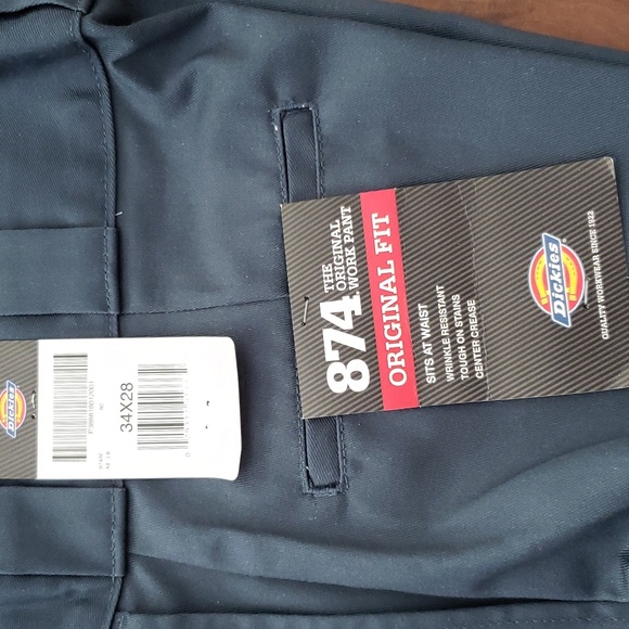 Dickies 874 Original fit Navy Blue Work Pants - Picture 2 of 6